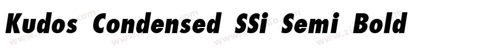 Kudos Condensed SSi Semi Bold Condensed字体转换